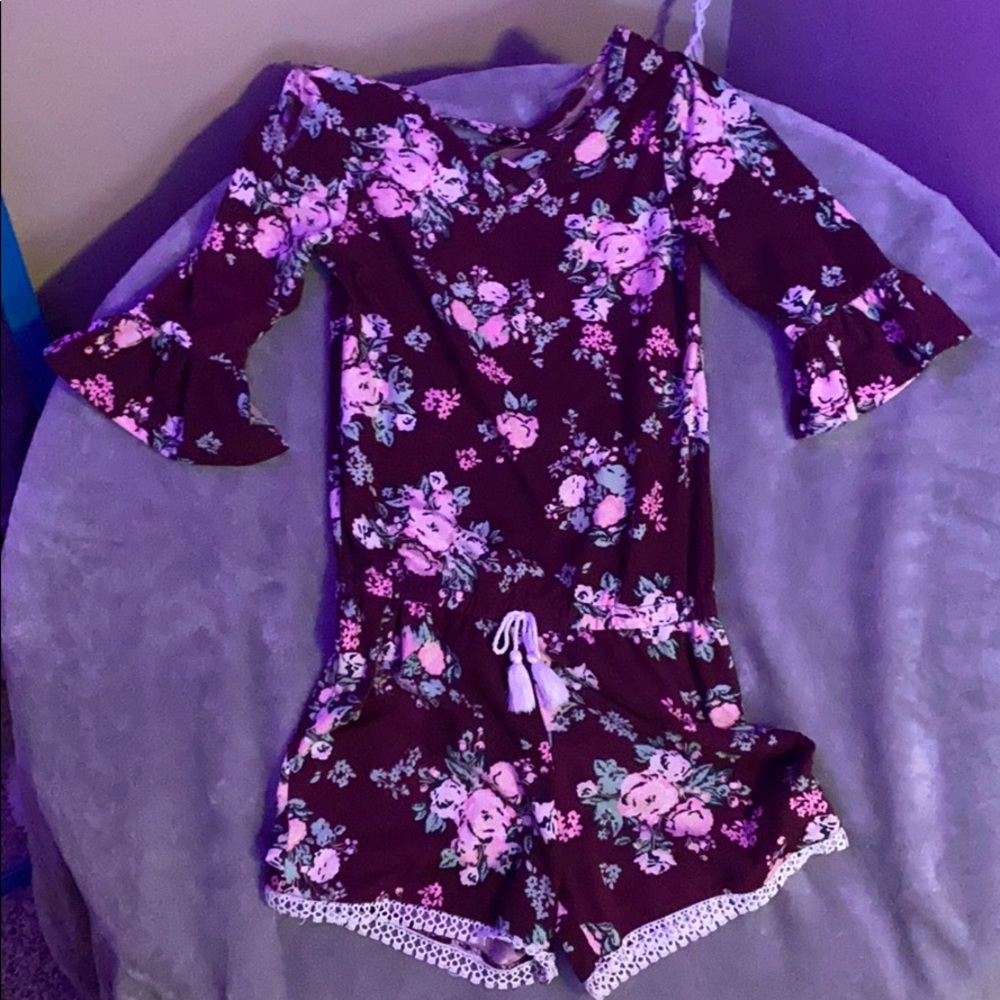 Maroon Romper
